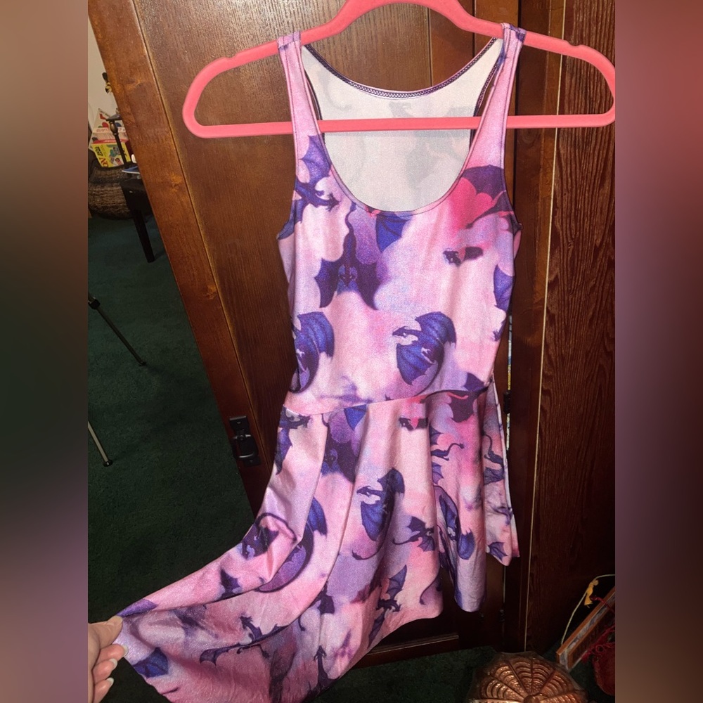 Women’s Purple/Pink Dragon Tank Top Dress XS or XXS
